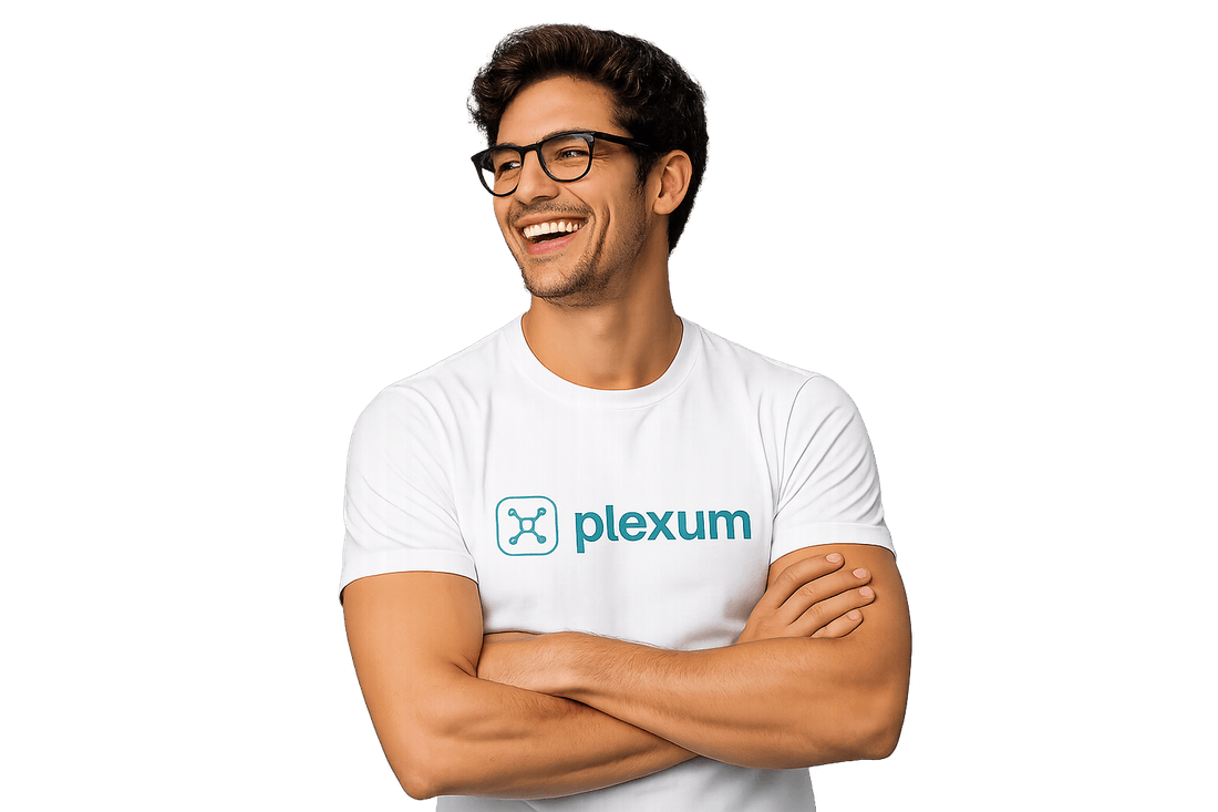 Professional de Plexum amb la samarreta de la marca